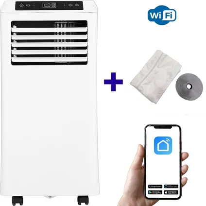 Quality Heating Mobiele Airco Wifi 9000 BTU met Raamafdichting